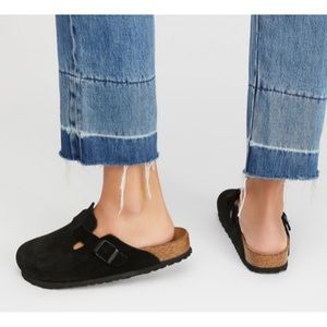 Birkenstock Betula Black Suede Mules